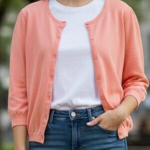 i.e Coral Cardigan